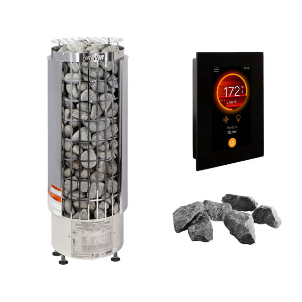 Harvia Cilindro PC110E 10.5kW Sauna Heater Package