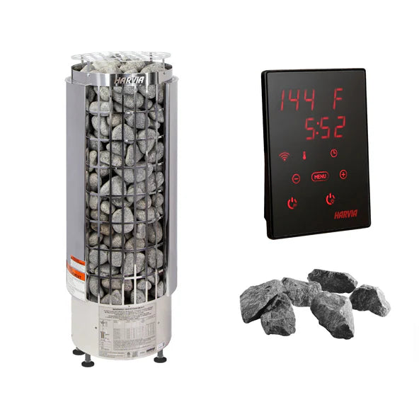 Harvia Cilindro PC110E 10.5kW Sauna Heater Package