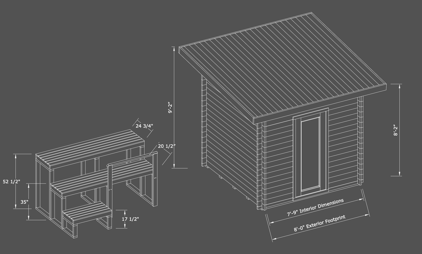 The Essential Trumpkin Sauna Cabin Kit