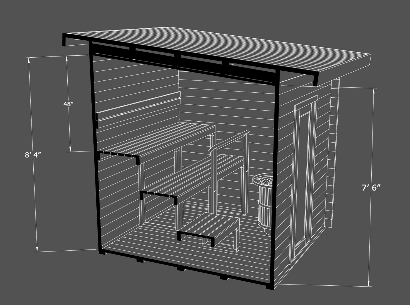 The Essential Trumpkin Sauna Cabin Kit