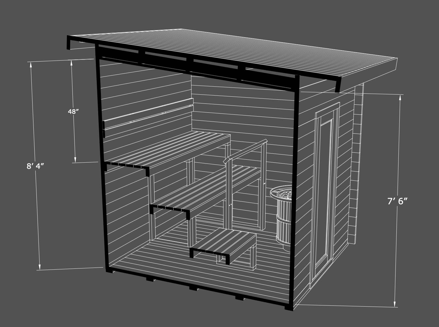 The Essential Trumpkin Sauna Cabin Kit