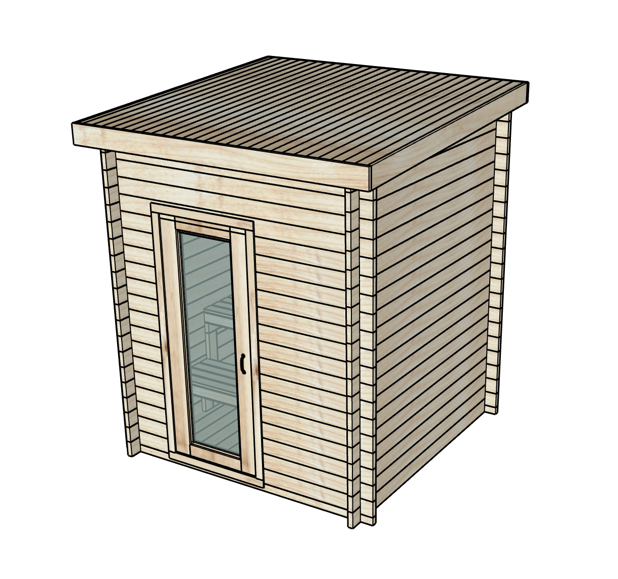 The Trumpkin MINI Sauna Cabin Kit